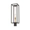 Z-Lite Dunbroch 1 Light Outdoor Post Mount Fixture, Deep Bronze + Outdoor Brass & Clear 584PHBR-DBZ-OBS - alternate 1